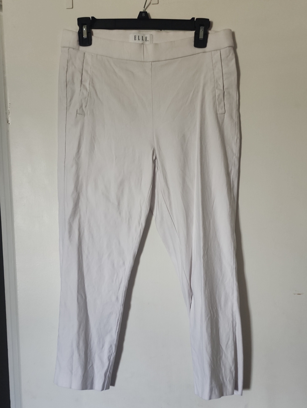 Elle Women's White Dress Pants - Slim Straight